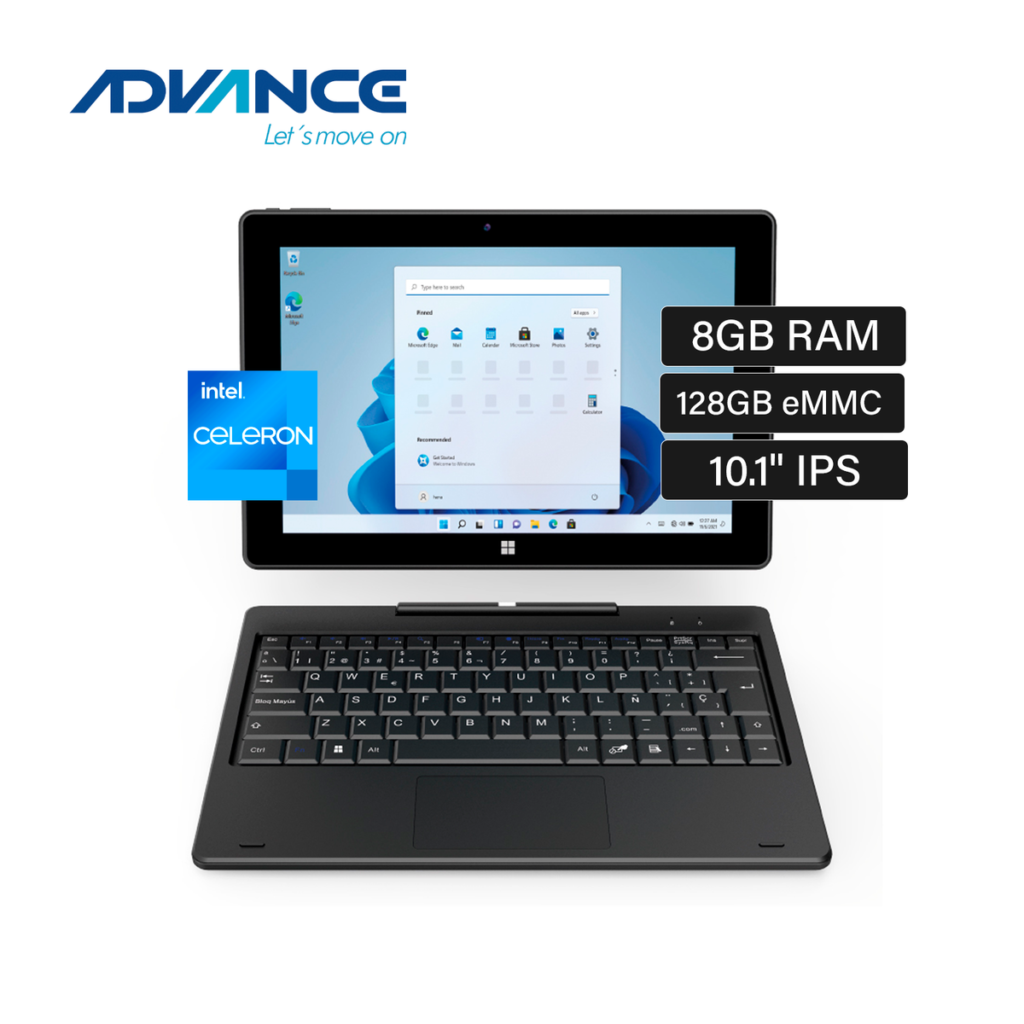 Laptop 2 en 1 Advance CN4058 10.1 pulgadas Touch