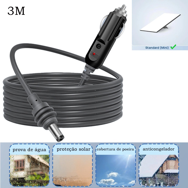 Cable de alimentación vehicular compatible con Starlink Mini Cable de alimentación vehicular compatible con Starlink Mini