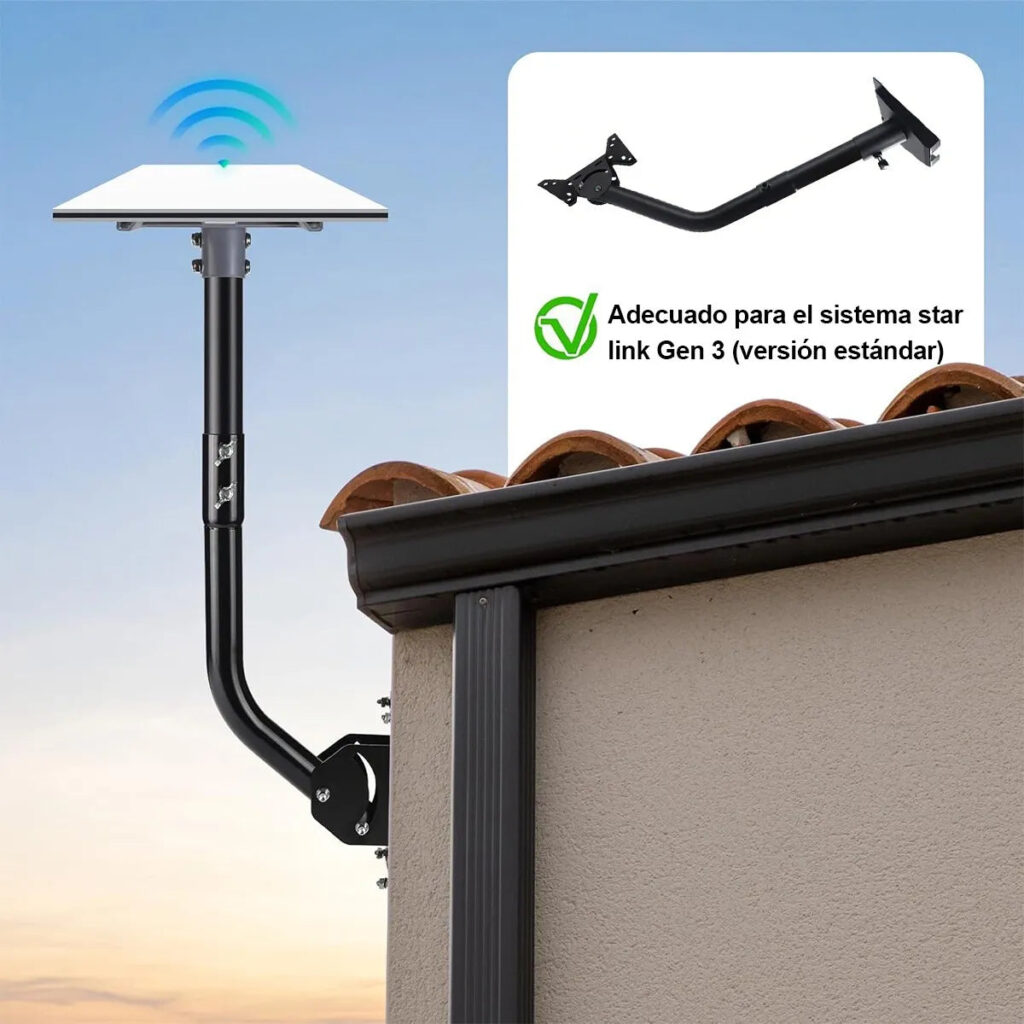 Soporte de pared compatible con Starlink Standard V4 Gen 3